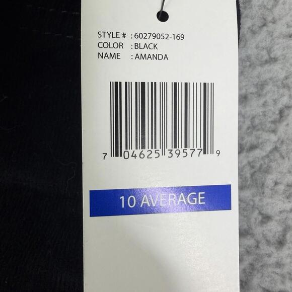 Gloria Vanderbilt Womens Amanda Corduroy Classic Fit Tapered Sz 10 Pants Black - Picture 12 of 13